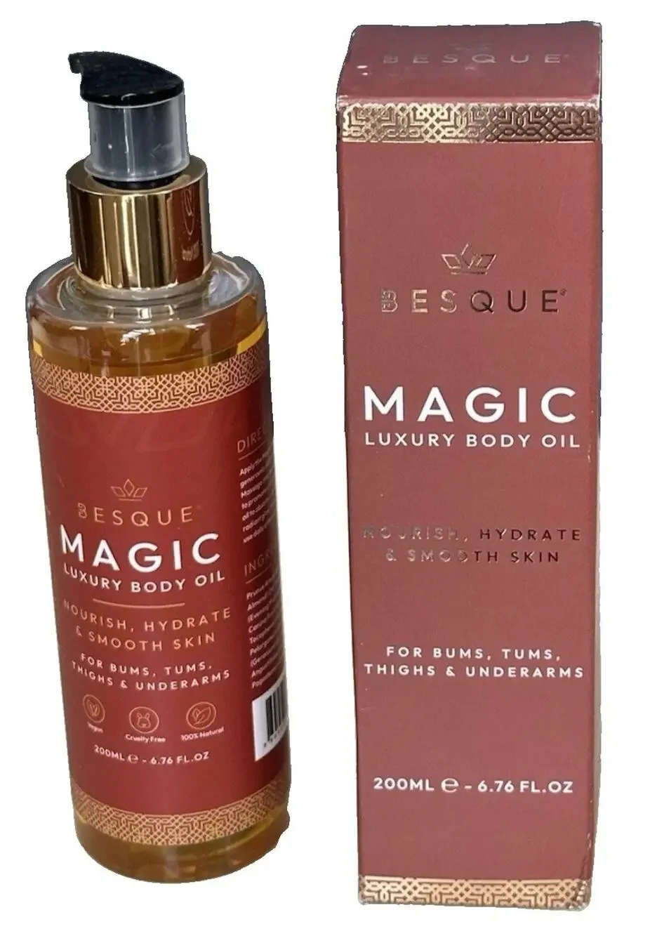 Besque Magic Luxury Body Oil 6.76 fl oz / 200 ml NEW SEALED IN BOX